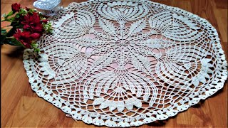 TAPETE DE CRISANTEMOS de 24 vueltas a CROCHET TUTORIAL Primera Parte [upl. by Stroup151]