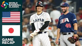 United States vs Japan Game Highlights  2023 World Baseball Classic Final [upl. by Culliton927]