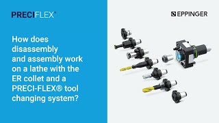 How does disassembly amp assembly work on lathe with the ER collet amp PRECIFLEX® tool changing system [upl. by Malvia]