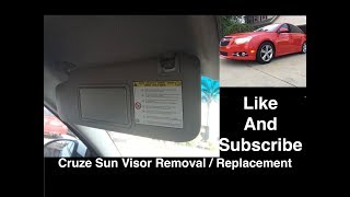 Chevy Cruze Sun Visor Removal  Replacement Process  Same for Sonic Trax Malibu Encore Equinox [upl. by Gus199]