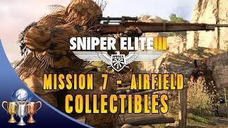 Sniper Elite 3 Collectibles Mission 7 Cards Sniper Nests War Diaries Long Shots Objectives [upl. by Nortyad]