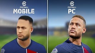 eFootball 2024 Mobile VS PC Comparison [upl. by Halihs]