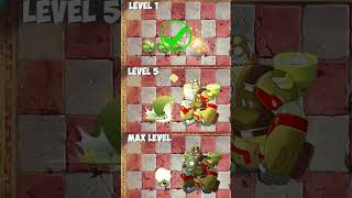 Pvz 2 Power Up  Plant Level 1 5 Max  Headbutter Lettuce Vs Sky Gargantuar shorts [upl. by Nolla]