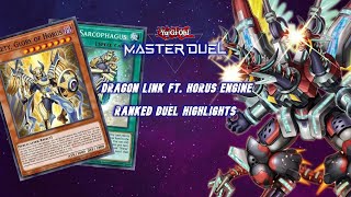 Horus Dragon Link vs SnakeEye Fire King and more Yugioh Master Duel Ranked Highlights [upl. by Arrait637]