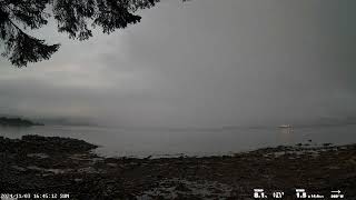 Vigrafjord 20241103 Full Day WeatherCam Timelapse  Vigra Giske Ålesund Norway [upl. by Namyl]