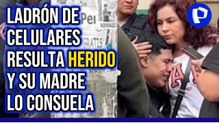 SJL ladrón resulta herido tras intentar huir de la policía [upl. by Carrelli]