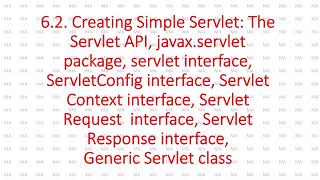 AJP Chap 6  Servlet [upl. by Cagle]