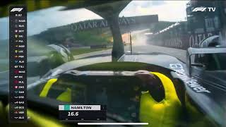 Eau Rouge IN THE WET HELMET CAM  2023 Belgium Grand Prix f1 [upl. by Nika]