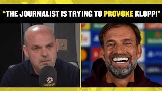 Danny Murphy defends Liverpool manager Jurgen Klopp for his angry reaction to a journalist 🤨 [upl. by Yarehs]