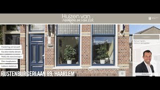 Te koop Rustenburgerlaan 89 Haarlem  Hoekstra en van Eck Makelaars  Méér Makelaar [upl. by Saqaw68]