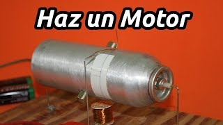 Motor Eléctrico Casero con Lata de Aluminio [upl. by Frechette]