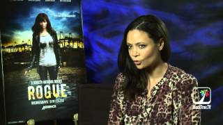 Thandie Newton talks Rogue Tupac and Family [upl. by Eirod386]