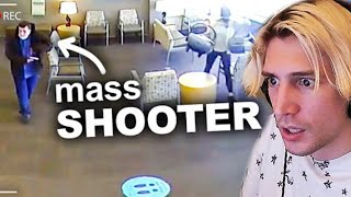 Man Casually Starts a Mass Shooting  xQc Reacts [upl. by Onimod]