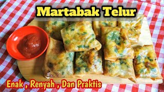 Martabak Telur Mini  Cara membuat martabak telur mini kulit lumpia  Enak  Renyah  Praktis [upl. by Odnolor810]