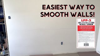 Smooth your walls and get rid of texture without skim coating  Great for wainscoting or wallpaper [upl. by Aicarg]