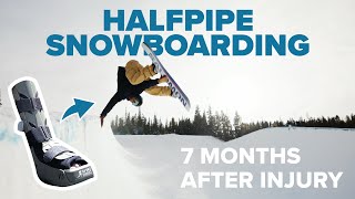 Halfpipe Snowboarding  Achilles Recovery Update [upl. by Assetak]