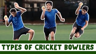 Types Of Cricket Bowlers  Manish Kharage [upl. by Ahsyek556]