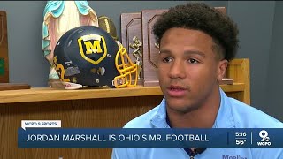 Moellers Jordan Marshall named 2023 Ohio Mr Football [upl. by Gona]