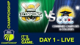 🔴 LIVE Jamaica v CCC  Day 1  West Indies Championship 2024  Wednesday 14th February [upl. by Reddy717]