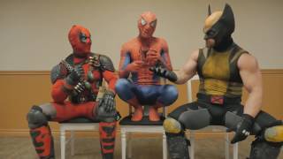 DEADPOOL HOMEMARANHA E WOLVERINE EM A SALA DE ESPERA [upl. by Tabby105]