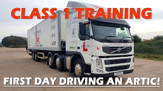 Class 1 HGV Training  Day ONE  Initial Thoughts [upl. by Atirec]