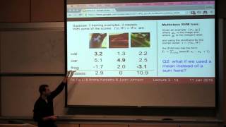 CS231n Winter 2016 Lecture 3 Linear Classification 2 Optimization [upl. by Ttenrag]