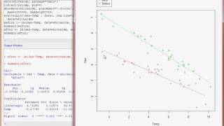 R Commander Linear Regression Model [upl. by Nnod939]