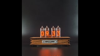 Nixie Stars IN14 Nixie Tube Clock Video Instructions Howto Set the Clock [upl. by Ayrad]