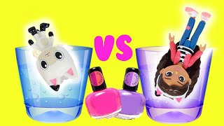 Gabbys Dollhouse DIY Color Changing Nail Polish Custom Crafts for Kids with Pandy Paws [upl. by Leblanc]