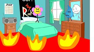 OOF 1a The Floor is Lava  Battle For Dream Island  BFDI FanMade Video  Overload Object Fails [upl. by Adnirak743]