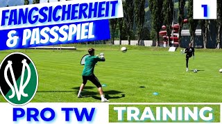 Fangsicherheit amp Passspiel mit U19 Bundesliga Torwart  PRO TW TRAINING 1 No Days Off Goalkeeping [upl. by Auot]