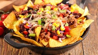 Cheesy Chicken Nachos Recipe  Easy Nacho Recipe at Home  Ninis Kitchen 2020 [upl. by Leduar146]