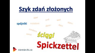 Szyk w zdaniach złożonych  Spójniki  Ściąga  ćwiczenia  Niemiecki dla początkujących 14 [upl. by Atisor680]