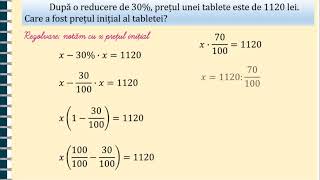 Procente aflarea unui pret inainte de reducere  Materaro [upl. by Bruell]