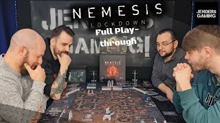 Nemesis Lockdown board game Full Playthrough [upl. by Carilla]