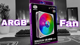 Unboxing amp Installation ARGB Fan in PC  Cooler Master Sickleflow 120 🔥 [upl. by Daugherty294]