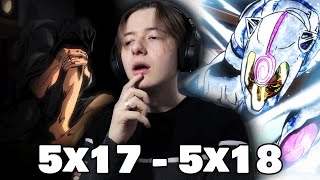 BOSSs FINAL ORDER  JJBA Part 5 Episode 17 and 18 Reaction [upl. by Dacia]