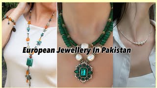 Imported Jewellery  Real Pearls amp Stones Jewellery jewellery Trend 2024  European Jewellery [upl. by Eirod337]