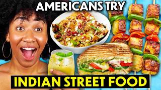 Americans Try Indian Street Food For The First Time  3 [upl. by Iphagenia]