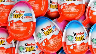 Oddly Satisfying Asmr Kinder Joy  ASMR kinder surprise eggs  Satisfying video with kinder joy [upl. by Hannavas]