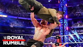 Brock Lesnar decimates Bad Bunny in Royal Rumble rampage Royal Rumble 2022 WWE Network Exclusive [upl. by Liatrice]