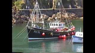 British fishing boats at Mevagissey Harbour Cornwall [upl. by Gregorio]