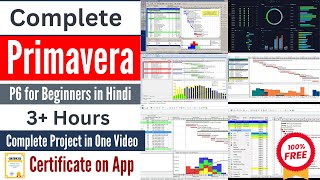 Complete Primavera P6 For Beginners in 3 Hours  Full Project in Primavera in Hindi [upl. by Seitz360]