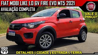 FIAT MOBI LIKE 10 8V FIRE EVO 2021  AVALIAÇÃO COMPLETA [upl. by Adine]