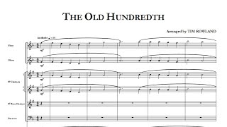 The Old Hundredth for Concert Band arr Tim Rowland grade 25  Hosenbugler Music [upl. by Iney851]