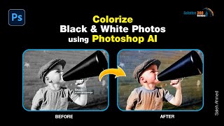 ow to Colorize Black amp White Photos With Photoshop AI [upl. by Ahsiuqram]