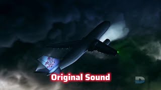 China Airlines Flight 676  Crash Animation Original Sound [upl. by Suirtemed]