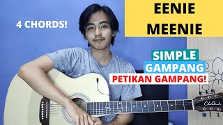 TUTORIAL PETIKAN Eenie Meenie  Justin Bieber Sean Kingston Tutorial Gitar Easy Chords [upl. by Ryley]