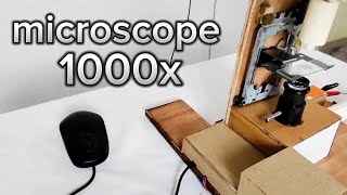 making microscope at home up to 1000x  high resolution CrazyXYZ [upl. by Yllus]