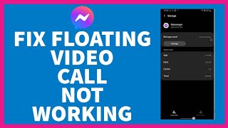 How to Fix Messenger Floating Video Call Not Working  Messenger FIX Tutorial [upl. by Fryd260]